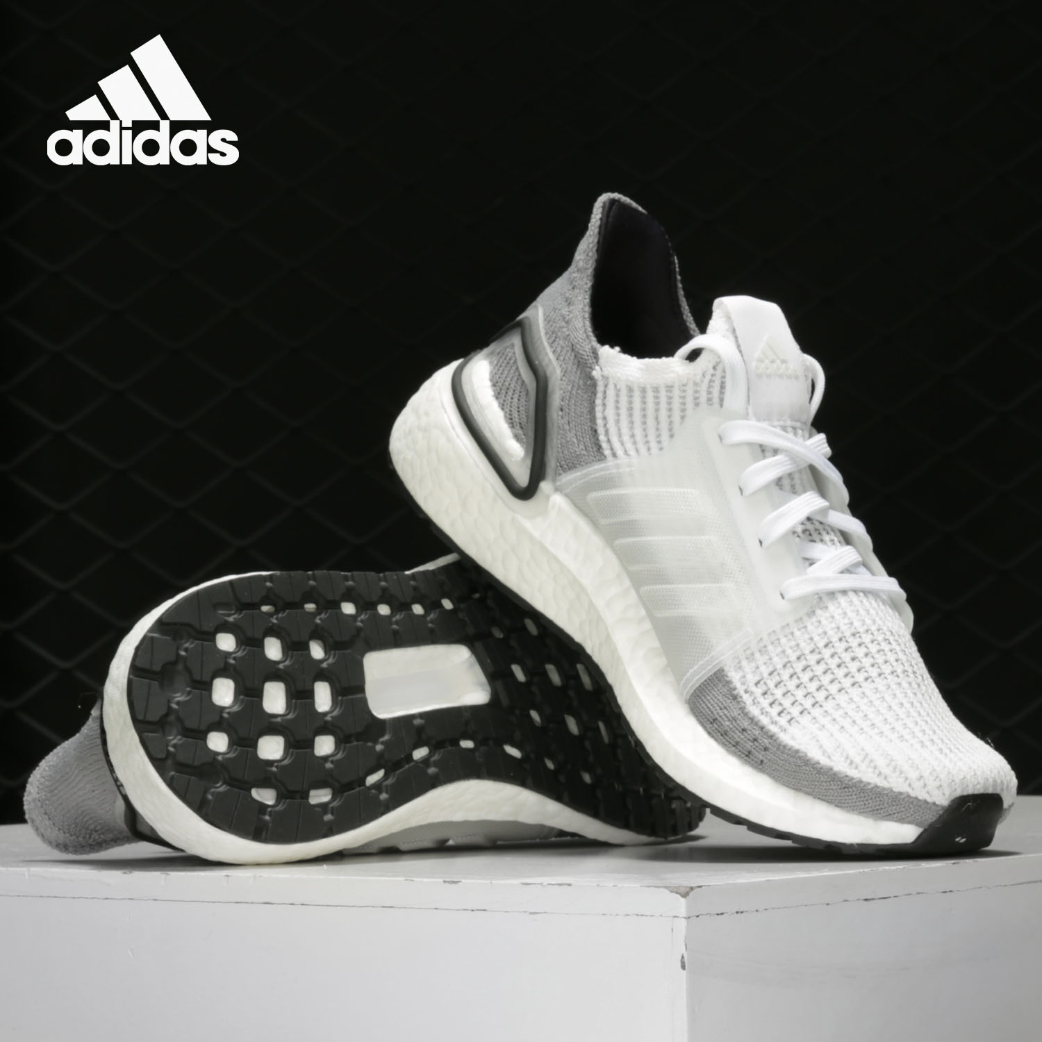 Adidas/阿迪达斯正品男女运动鞋UltraBOOST UB19时尚跑步鞋B75880 - 图0