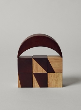 丹麦fermLIVING木制摆件