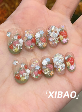 纯手工不掉钻高品质绝美穿戴甲
