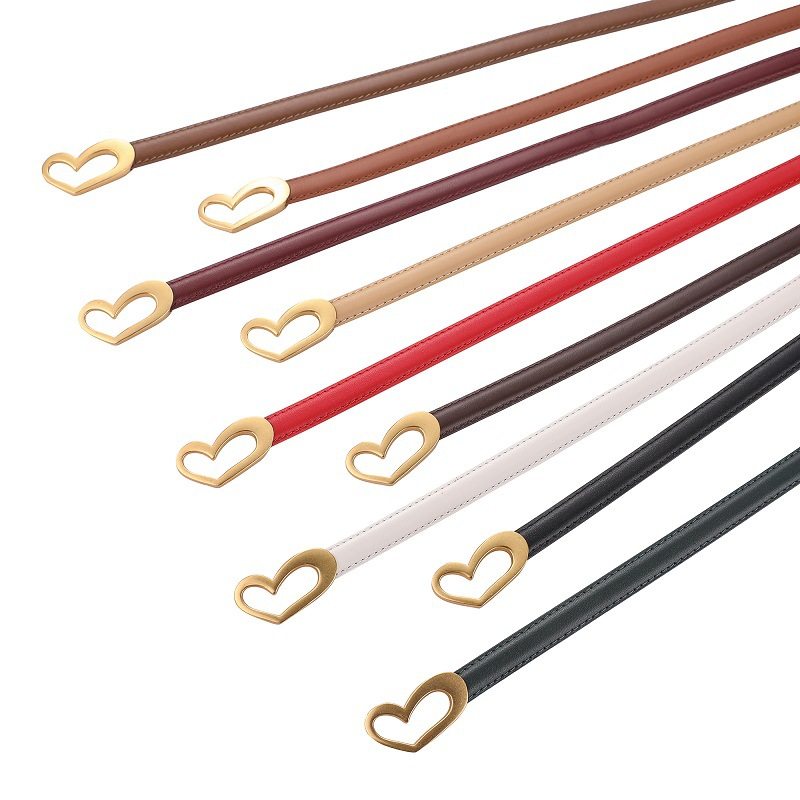 头层牛皮免打孔腰带女2024新款时尚百搭装饰配连衣裙子真皮小皮带,淘宝优惠券,粉丝福利购,淘宝优惠卷