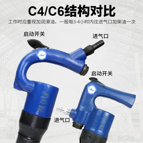 百马C4风铲C6气铲/风镐/风锤/气镐/气锤铸件清砂毛刺除锈气动工具 - 图1