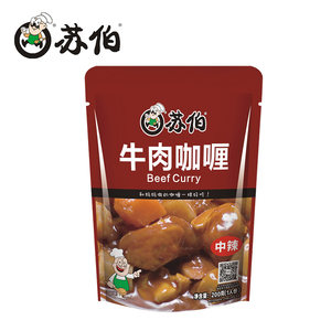 苏伯咖喱牛肉咖喱拌饭酱方便即食夜宵米饭伴侣日式风味200g/袋