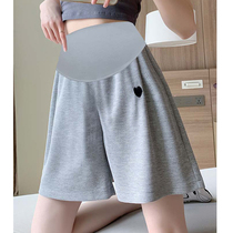 Pregnant woman shorts female summer slim fit outside wearing sports underpants summer dress large code gestation early 50% wide leggings casual pants