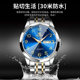 Men's waterproof luminous quartz watch