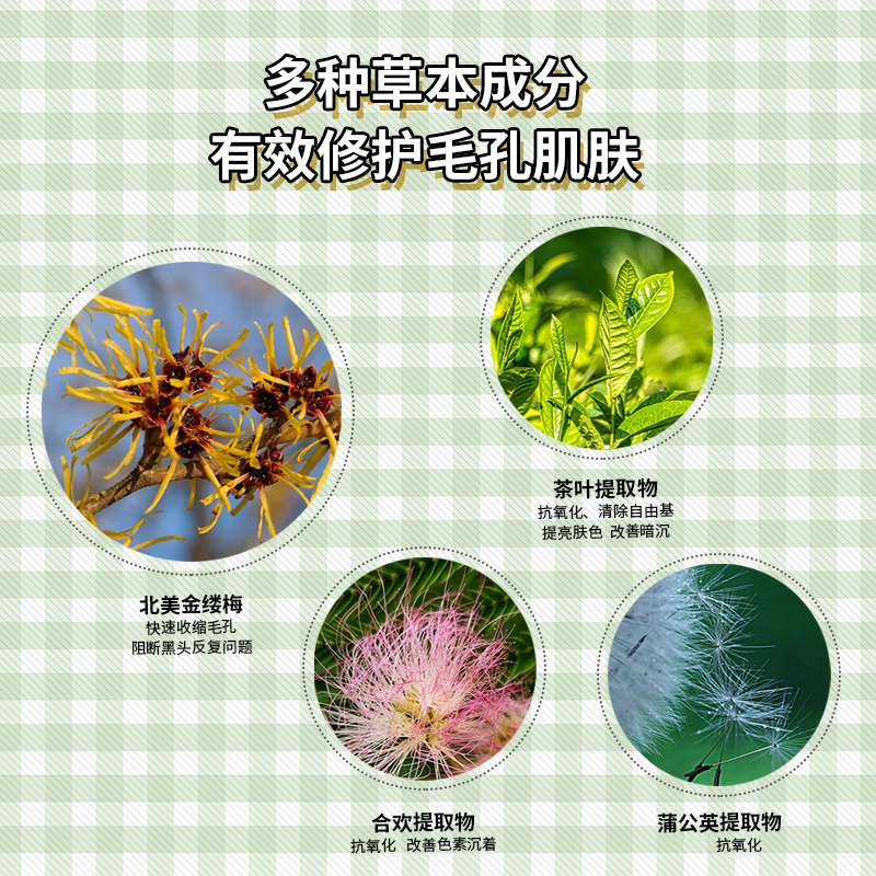修正去黑头小绿膜收缩毛孔男女士祛粉刺闭口清洁鼻贴神器套装撕拉_美容护肤_美体_精油