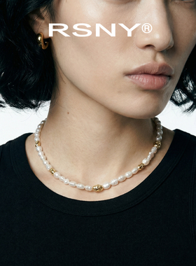 [新品]RSNY淡水巴洛克珍珠锁骨链优雅干练职场通勤温润光泽精致款