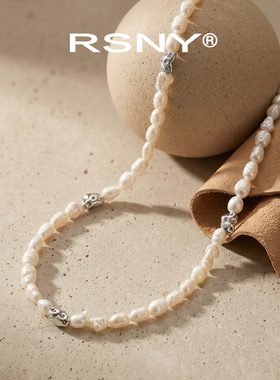 [新品]RSNY淡水巴洛克珍珠锁骨链优雅气质复古风百搭精致日常项链
