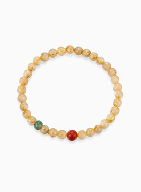 卡蒂罗金发晶守运手串925银新中式精致星云能量场手链生日礼物