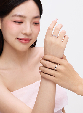 卡蒂罗圆满钱币情侣对戒一对S925戒指银素圈纪念日生日礼物送女友