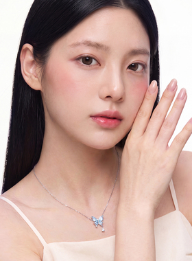 KADER开朵蓝汐蝴蝶项链女简约时尚设计轻奢高级感锁骨链生日礼物