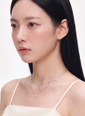 KADER开朵晨曦露珠项链女时尚小众设计轻奢高级感锁骨链生日礼物