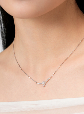 卡蒂罗星光交织项链925银女生高级感轻奢小众2025新款生日礼物