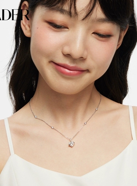 卡蒂罗爱心星球项链女纯银