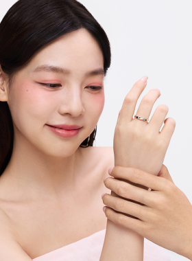 卡蒂罗双生结女戒开口戒指S925银轻奢时尚小众设计生日礼物送女友