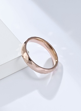 泰爱你时尚菱形面钨钢戒指