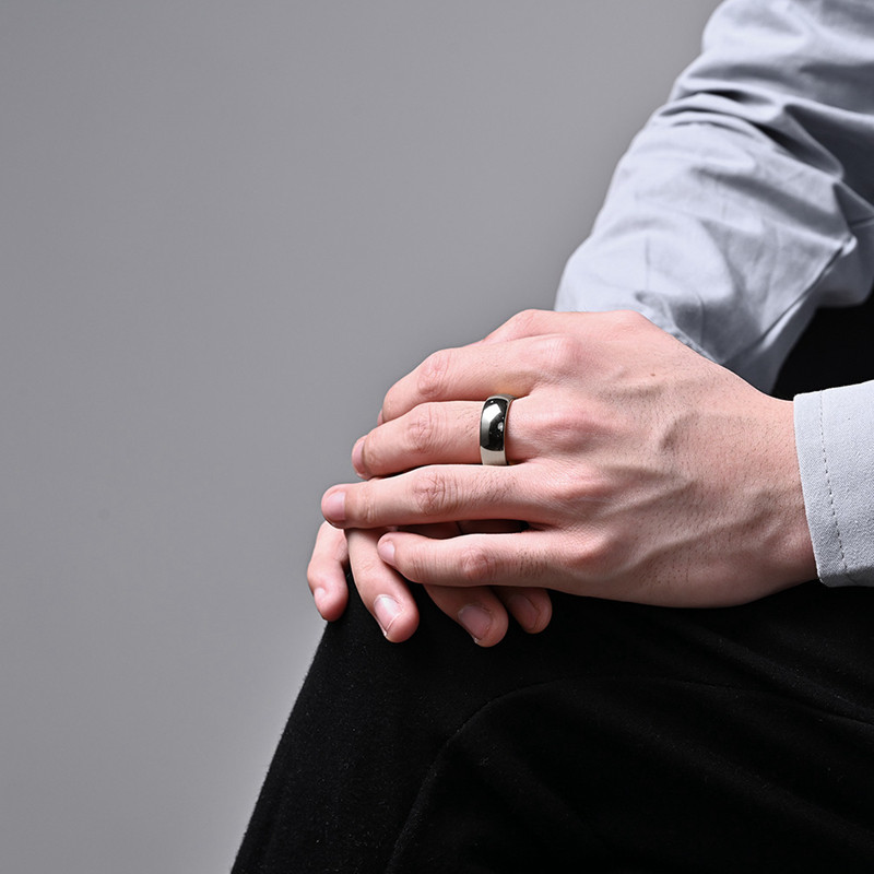 4mm / 6mm / 8mm简约光面钨钢对戒 泰爱你饰品戒指/指环