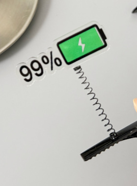 搞怪创意99%电量弹簧摇摇顶夹