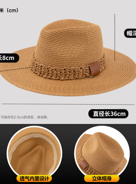 2025夏季沙滩度假草编帽