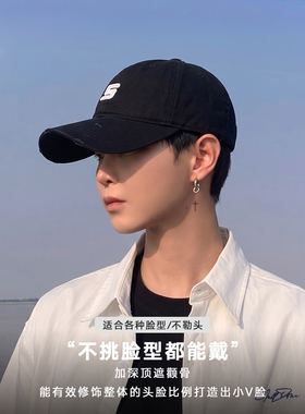 黑色男生帽子潮流的~~~潮流