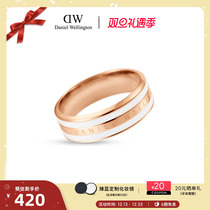 (Christmas present) DW rings lovers with the same model EMALIE series minimalist bicoloured rose gold small crowdring