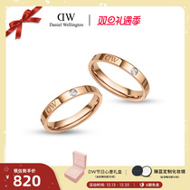 (Christmas present) DW rings lovers to quit CLASSIC light extravaganza Zircons Stone Stars Wedding Rings