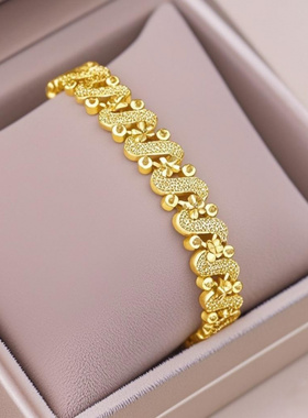 正品镀金手链女款转运珠女士百搭