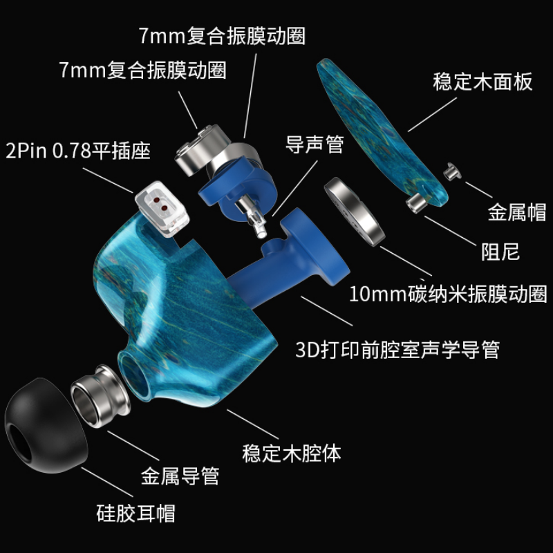 Unique Melody UM 3DT 入耳式HIFI音乐耳机发烧HIFI耳塞 - 图1