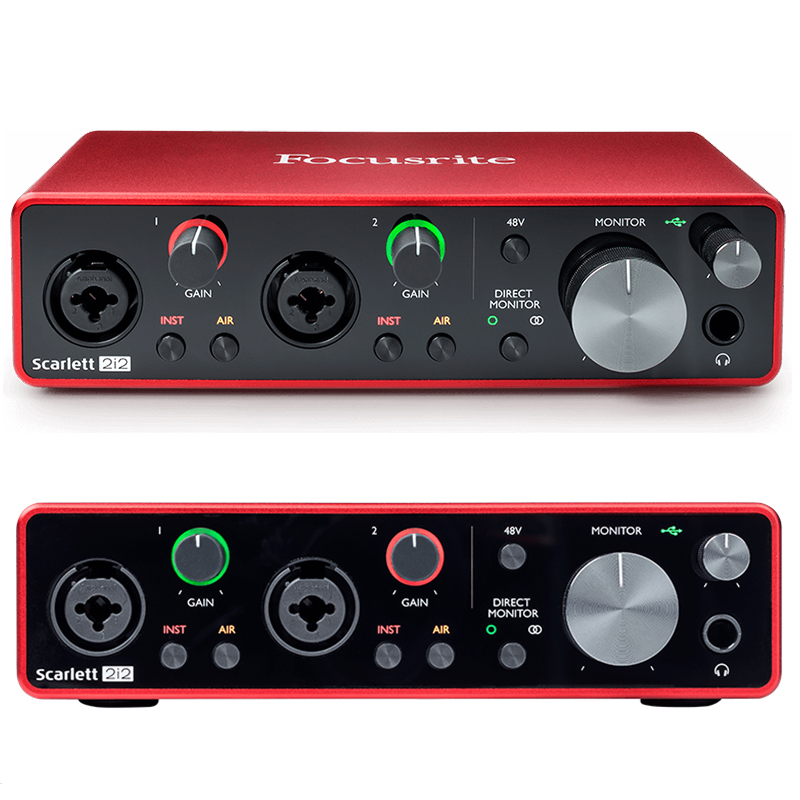 福克斯特Focusrite Scarlett 2i2三代编曲录音声卡USB音频接口-图3