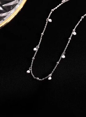 多圆片项链女锁骨链2025新款爆款网红小众轻奢设计高级流苏颈链