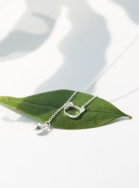 镂空小猫咪铃铛日韩风学生锁骨链