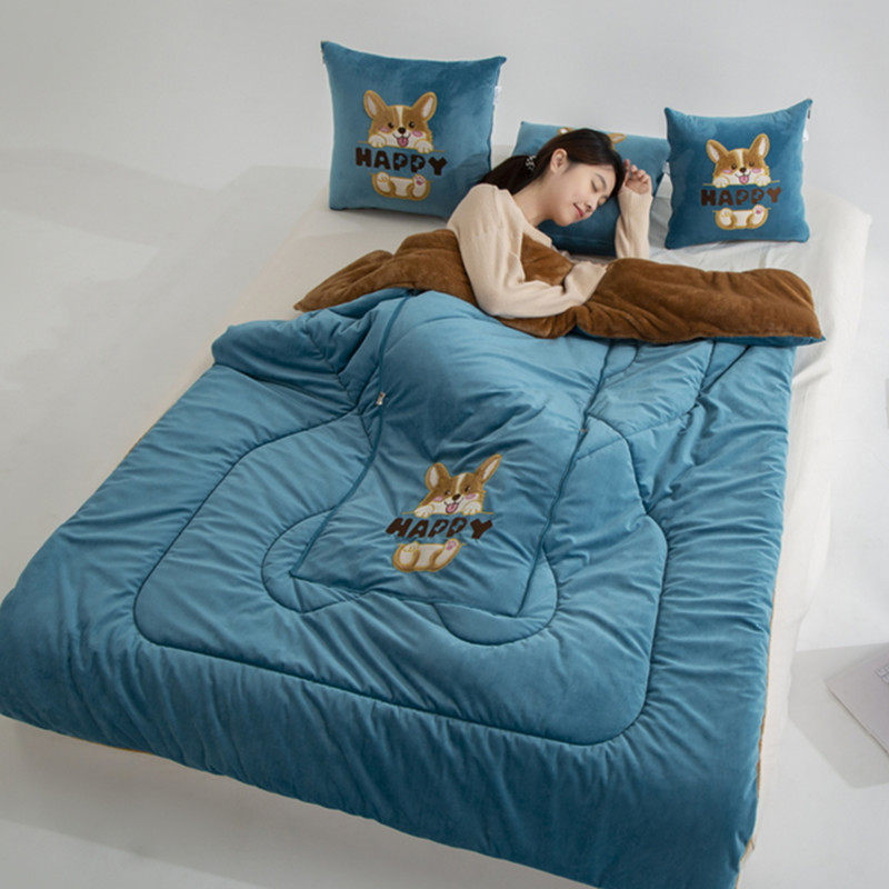 加厚卡通抱枕被子两用车载靠垫枕头被办公室沙发午睡折叠空调被,淘宝优惠券,粉丝福利购,淘宝优惠卷