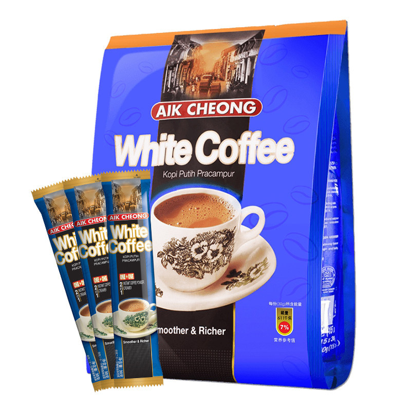 马来西亚原装进口益昌老街白咖啡粉二合一速溶咖啡无蔗糖条装袋装,淘宝优惠券,粉丝福利购,淘宝优惠卷