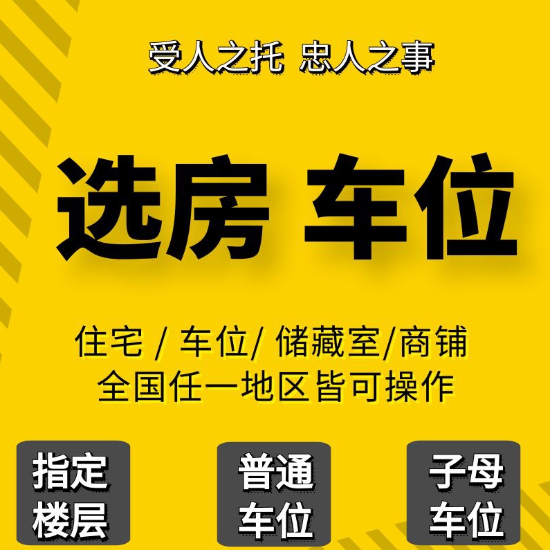 专业代选房全国楼盘仓储商铺认筹号网上开盘帮抢代拍车位抢房服务 - 图3