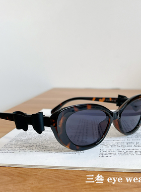 蝴蝶结小香风墨镜个性时髦