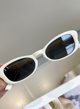 粉色牒形公主风墨镜女防紫外线TR材质偏光太阳眼镜窄框辣妹潮酷款