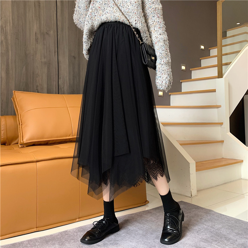 小个子黑色女2022新款春秋冬半身裙 lk2003半身裙