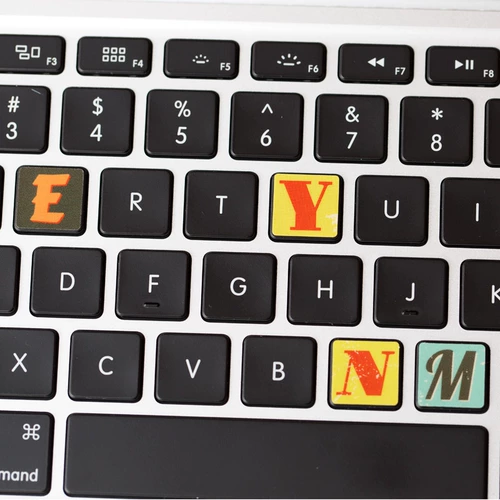 Apple, совместимый ноутбук, клавиатура, наклейка