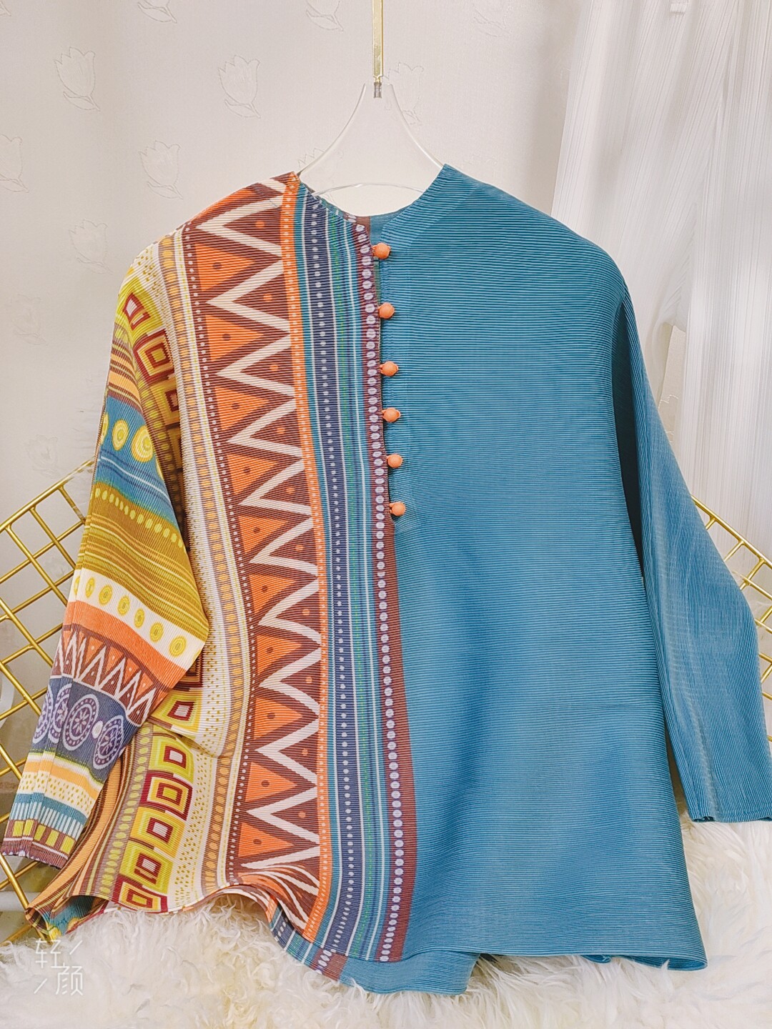 褶子一生家三宅褶皱新品2020年t恤 褶子一生  宸睿褶皱女装T恤