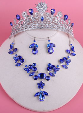 新款特价新娘项链韩式皇冠项链