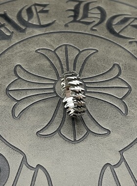 复古朋克多闪电刻字定制戒指