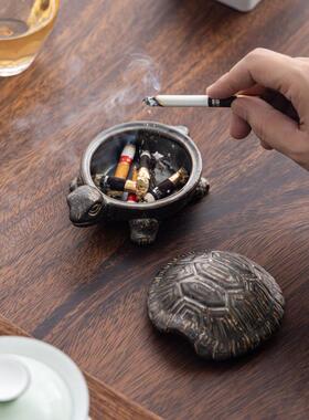 复古桌面烟灰缸小巧乌龟