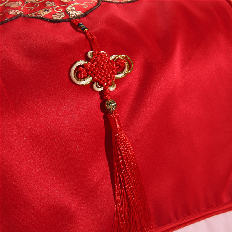 中式大红抱枕被子两用沙发靠枕婚庆喜庆靠垫中国结汽车午睡空调被 - 图1