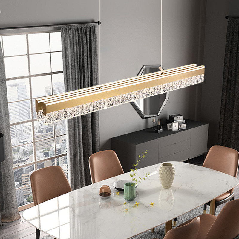 2024新款设计师灯具吊灯现代简约轻奢长条餐桌一字双排吧台吊灯,淘宝优惠券,粉丝福利购,淘宝优惠卷
