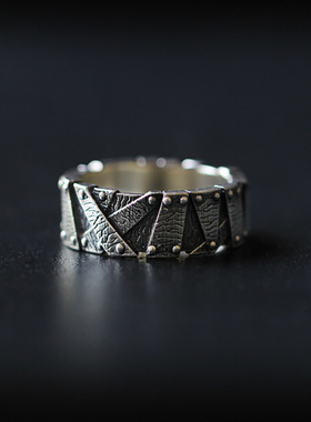 拉丝可调节时尚装饰嘻哈指环潮流