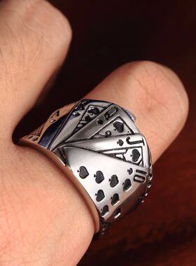 开口方块同花顺单身戒潮男