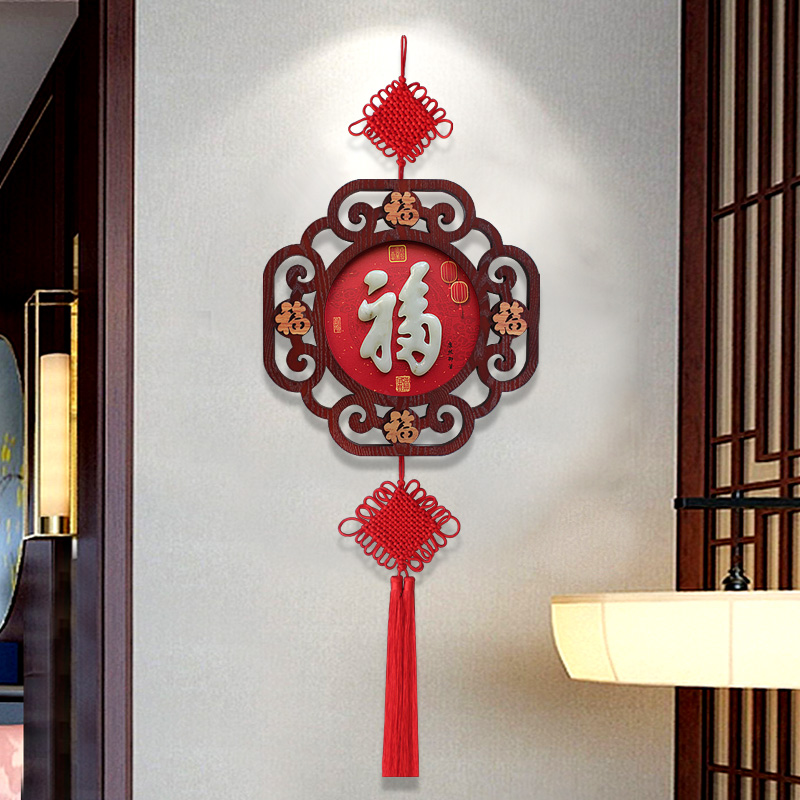 高端款墙上玄关墙面装饰品福字入户门挂饰墙上电视墙两边客厅挂件,淘宝优惠券,粉丝福利购,淘宝优惠卷