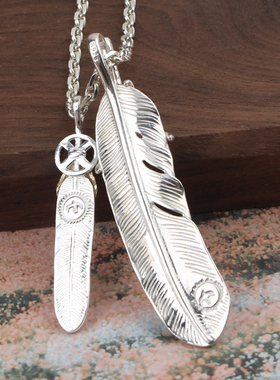 纯银高桥潮流森系百搭男女毛衣链