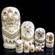 Russian matryoshka 10-layer engraved signature model