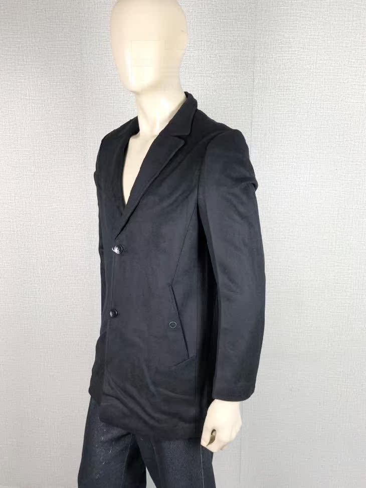 爱登堡男装新款秋冬羊毛呢大衣休闲服88212301-01特价