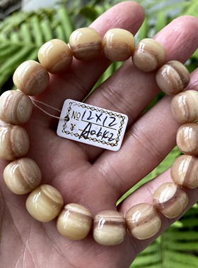 高密度天然骆驼骨老型桶珠